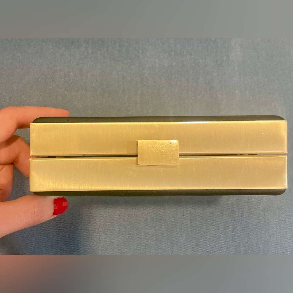 Zara Gold & Black Minimal Clutch